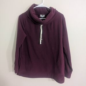 Old Navy Fleece Cowl Neck Top